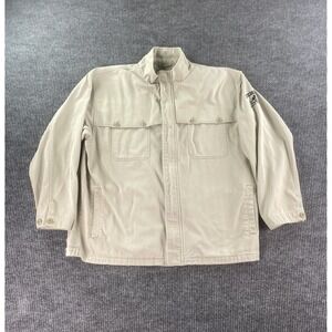 Vintage Kangol Jacket Mens XXL Beige Canvas Original Streetwear Hip Hop Designer